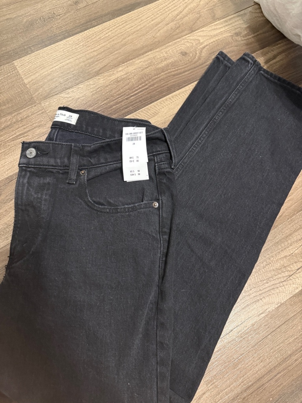 Abercrombie & Fitch Women's Straight Leg Black Jeans